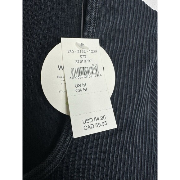 OFFLINE Aerie Seamless Cable Acid Wash Top Sz M Black Cropped Long Sleeve New - Picture 8 of 12